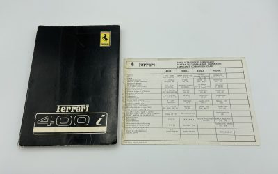 Ferrari 400i Owner’s Manual #176/79 – 1979