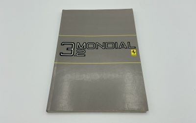 Ferrari Mondial 3.2 Owner’s Manual #377/85 – 1985