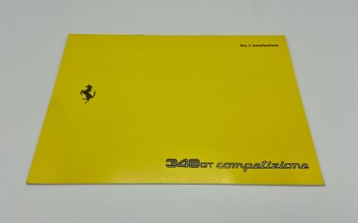 Ferrari 348 GT Competizione Supplement Owner’s Manual #823/94