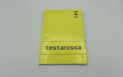 Ferrari Testarossa Swiss, Austrian, Swedish Version Owner’s Manual #519/88 3c – 1988