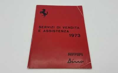 Ferrari 1973 Dealer Directory/ Servizi Di Vendita E Assistenza #77/73