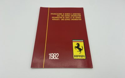 Ferrari 1982 Dealer Directory/ Sale and Service Organization #232/82