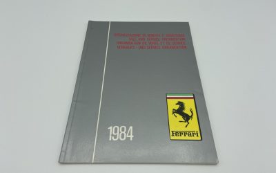 Ferrari 1984 Dealer Directory/ Sale and Service Organization #297/84