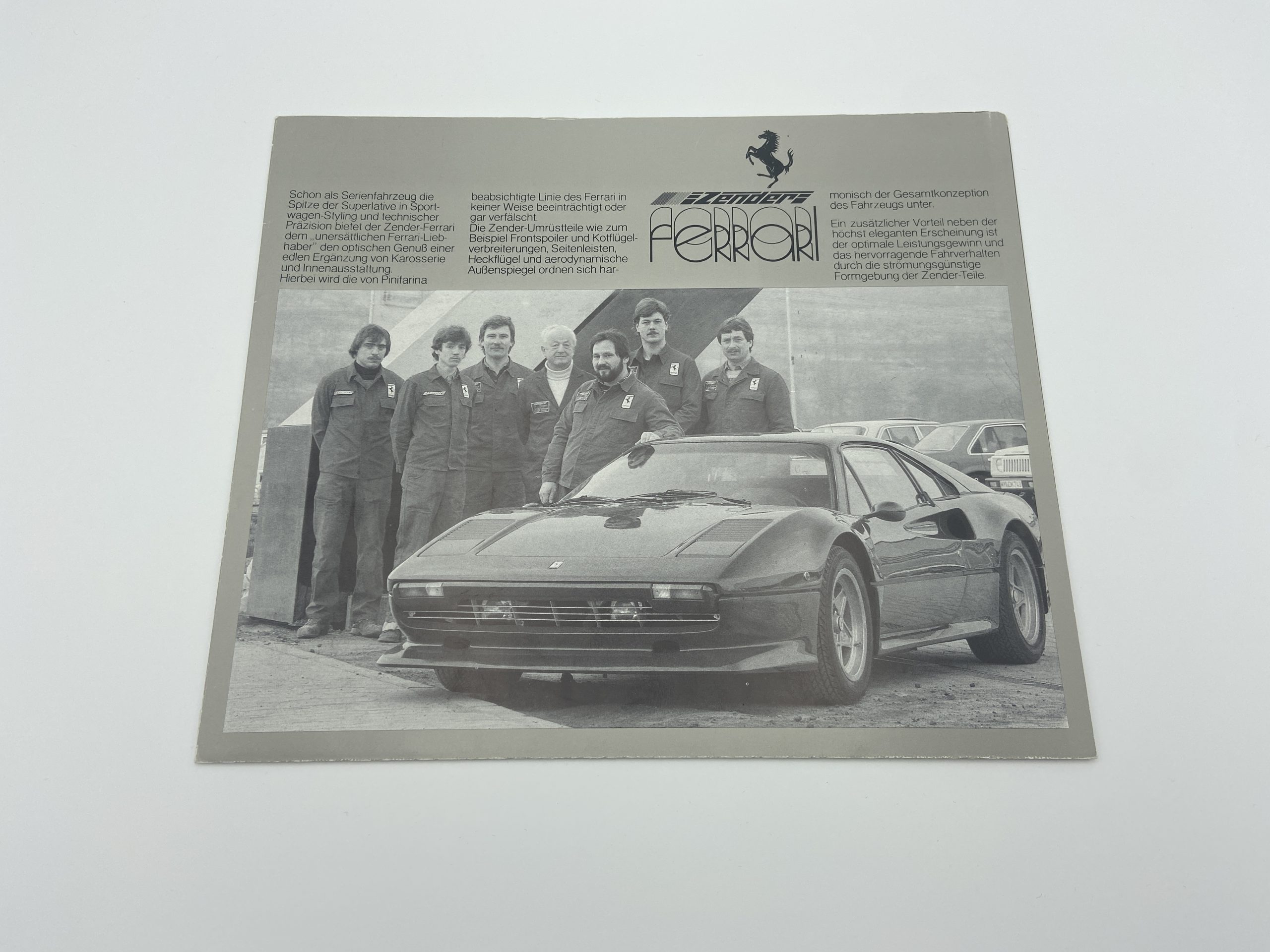 Ferrari 512 BB Berlinetta Boxer Zender Tuning Sales Brochure