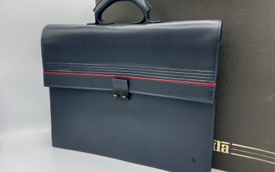 Ferrari Formula Accessory Range Leather Business Suitcase, Document Bag