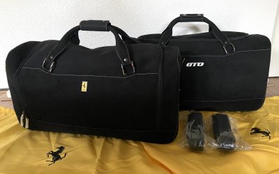 Ferrari 599 GTO Schedoni Alcantara with Carbon Luggage bags, Suitcases