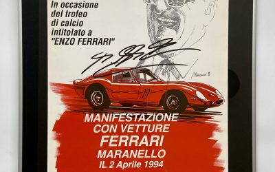 Ferrari 250 GTO Trofeo Enzo Ferrari Poster, Framed Signature – Signed by Michael Schumacher – 1994