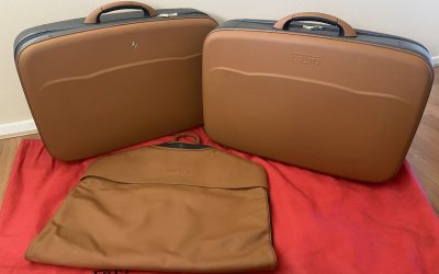 Ferrari F430 3-Piece Schedoni Leather Luggage Set, Suitcases, Suit-carrier