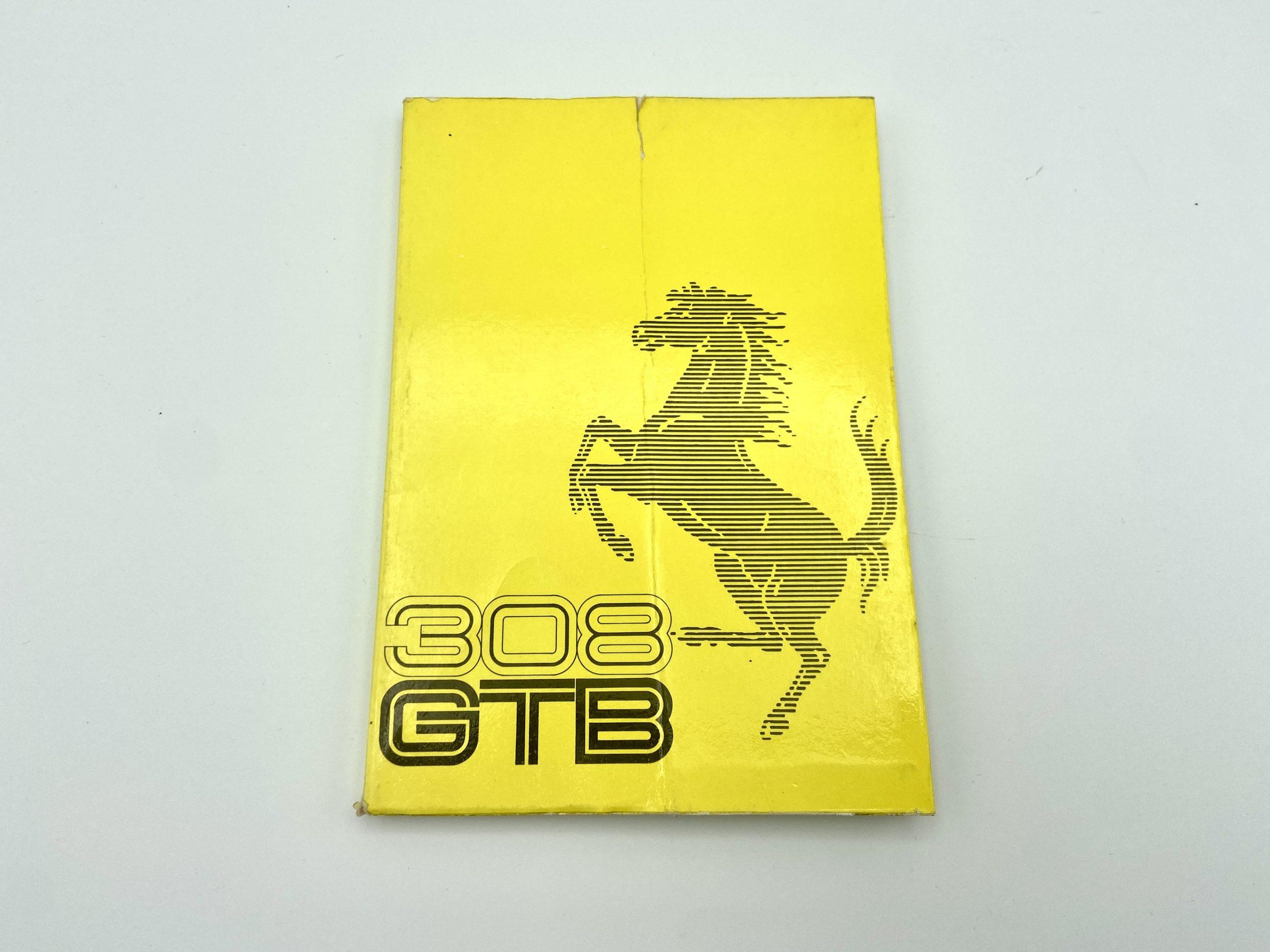 Ferrari 308 GTB Owner’s Manual #116/75 - Baroli Automobilia